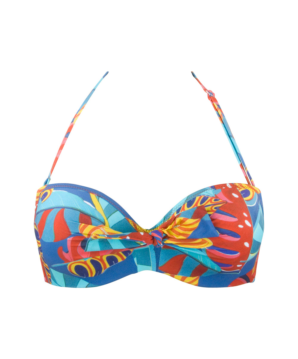 Maillot de bain bandeau coque La Foglia Antigel ciel feuillage Antigel Bain EBB7154-CF 10