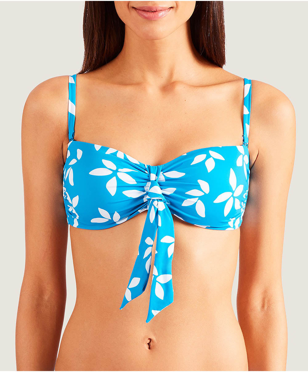 Maillot de bain bandeau Couleur d'été Tahitien bleu Aubade Bain PK06-O-TATO