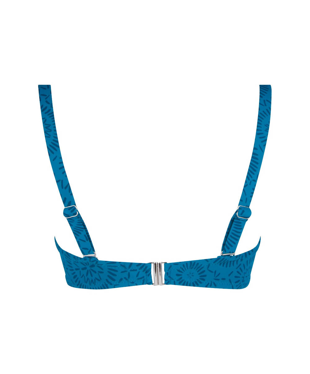 Maillot de bain bandeau grande taille L'ethnica Bleu canard Antigel Bain FBB7174-BC