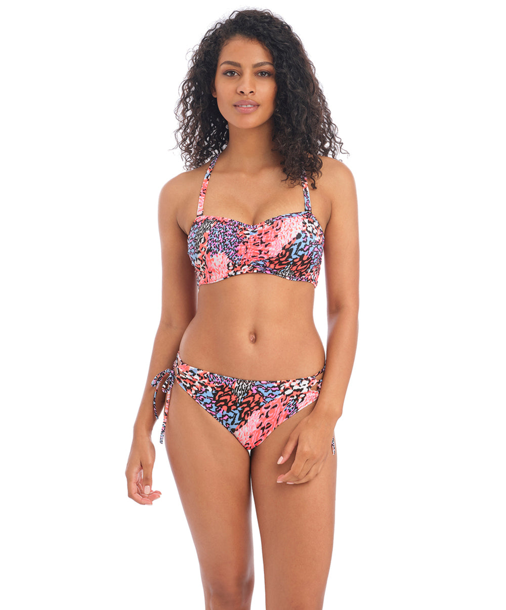 Maillot de bain bandeau paddé armatures multipositions Serengeti Haze multicolore Freya swim AS201810-MUI