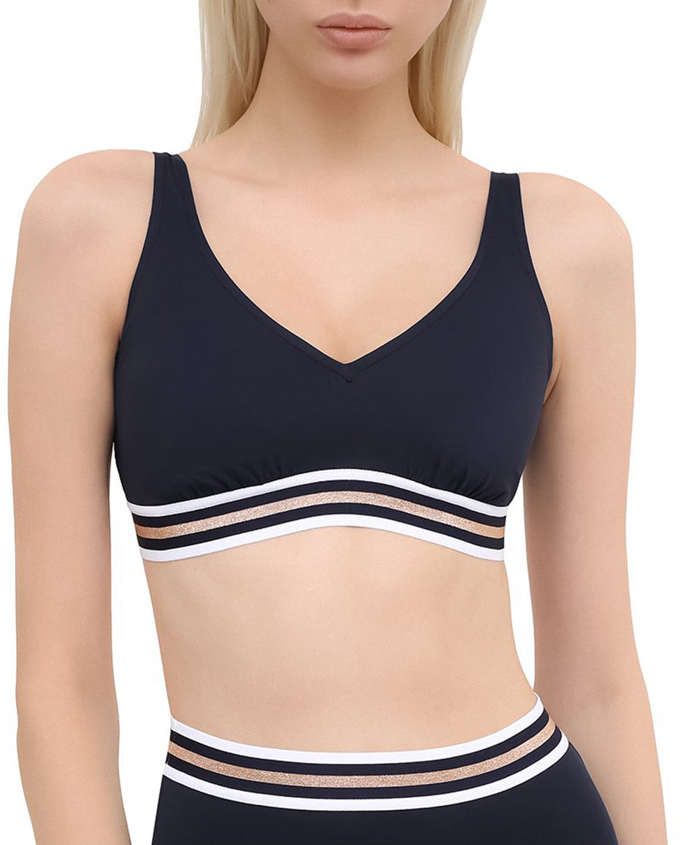 Maillot de bain brassière sans armatures Lise Charmel bain Énergie Nautique encre ABA2135-EN enemble