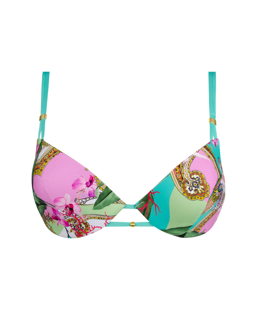 Soutien-gorge de bain coque effet push Lise Charmel bain Splendeur Orchidée pink ABB8553-PO