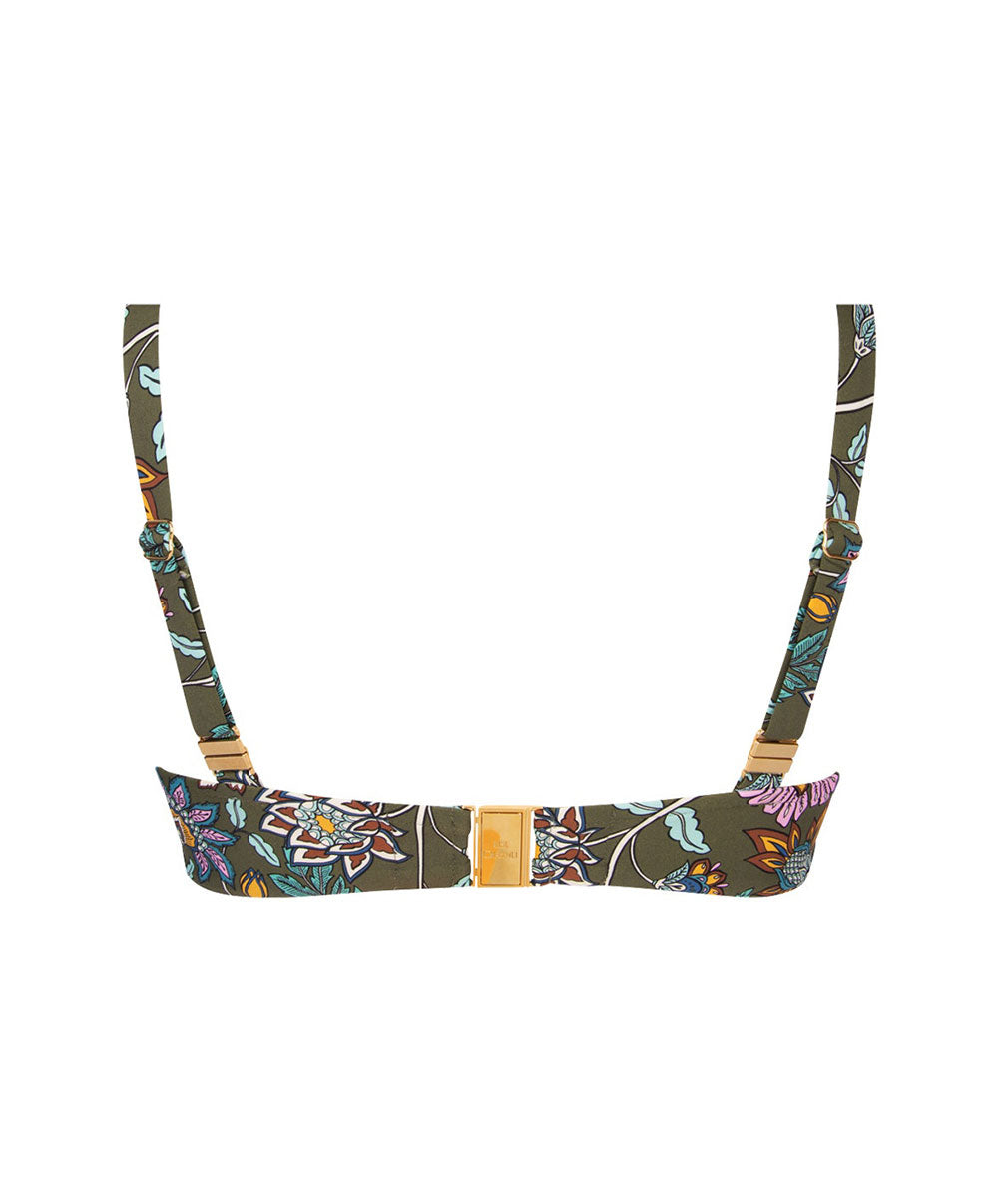 Maillot de bain corbeille bonnets profonds Lise Charmel bain Fleur Persane bronze ABB3567-BP