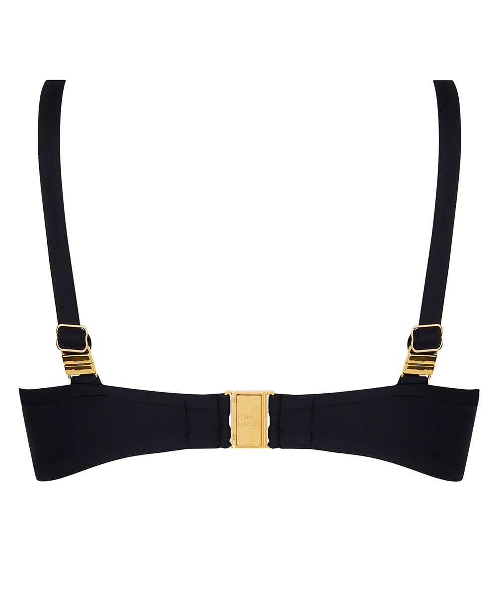 Haut de maillot de bain corbeille grande taille Lise Charmel bain Éclat Rock noir ABB3570-NO