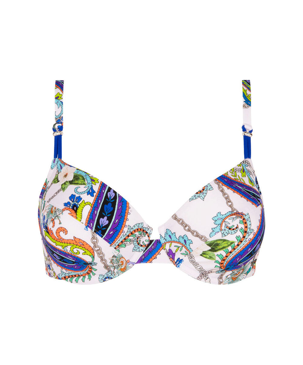 Maillot de bain couvrant à armatures Lise Charmel bain Odyssée Cashmer bleu ABB6063-BC