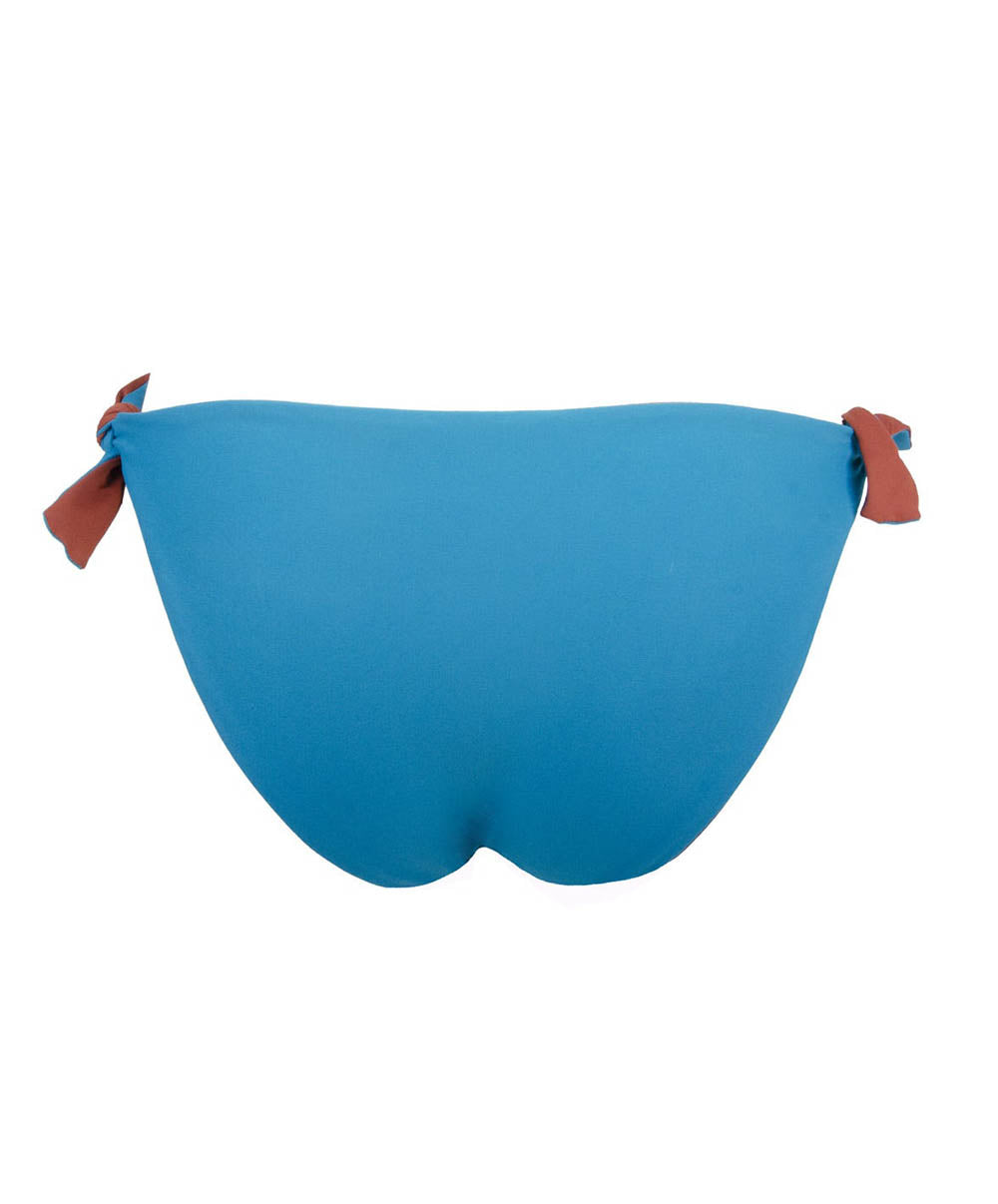 Maillot de bain culotte à lacets L'ethnica Bleu canard Antigel Bain EBB1174-BC