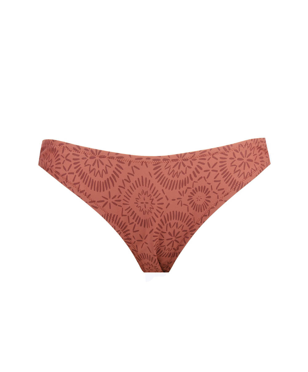 Maillot de bain culotte séduction L'ethnica Ocre brune Antigel Bain EBB0774-BO
