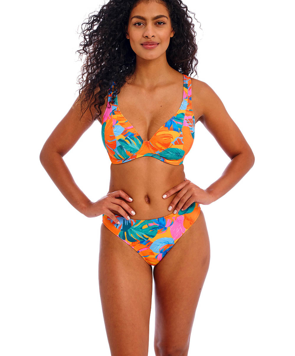 Haut de maillot de bain grandes tailles décolleté plongeant Aloha coast Zest Freya swim AS205213-ZET