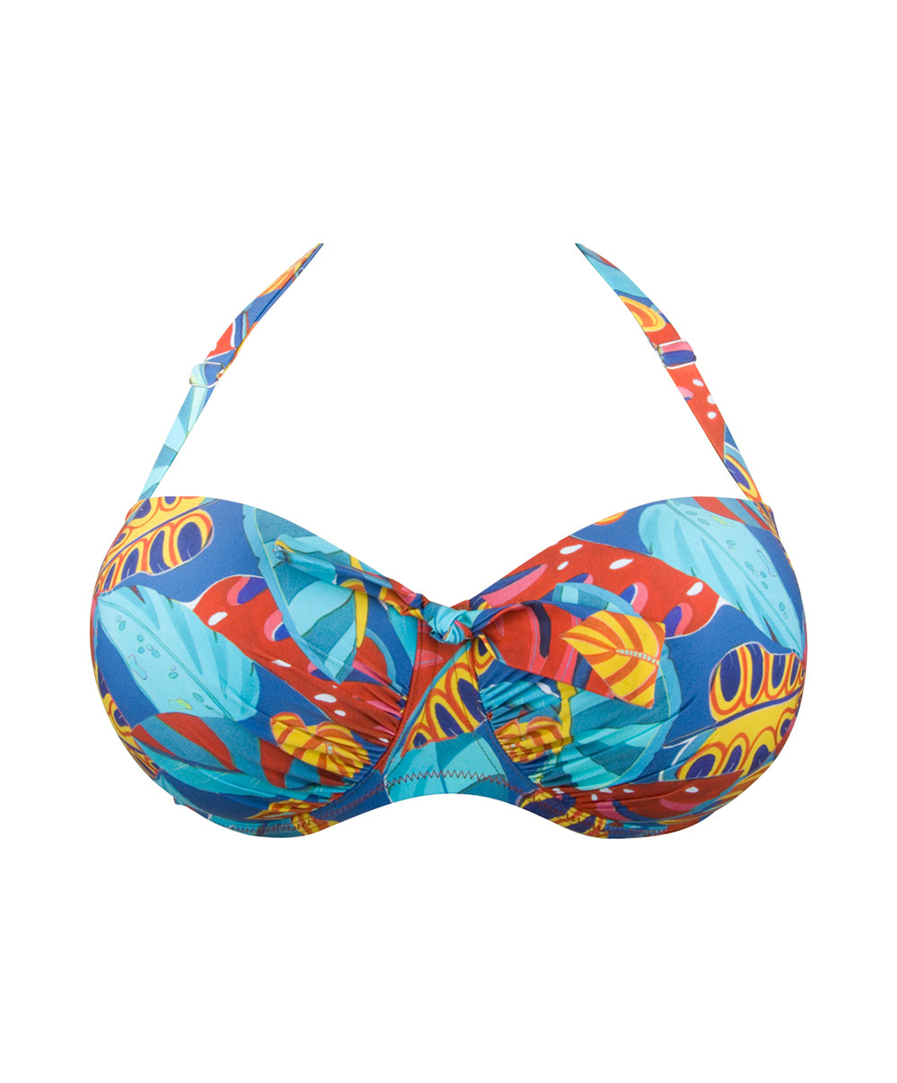 Maillot de bain grande taille coque La Foglia Antigel ciel feuillage Antigel Bain FBB4054-CF 10