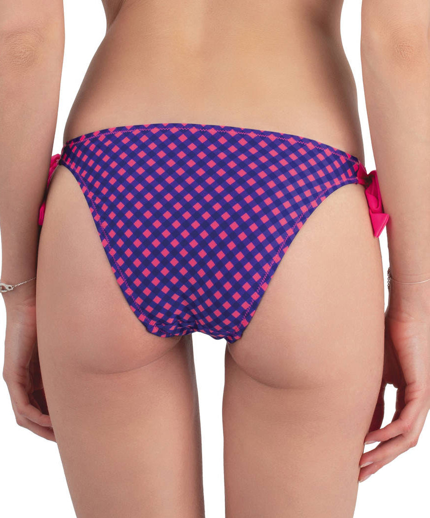 Maillot de bain slip à lacets bikini La Badineuse rose Canaille Antigel Bain EBA0191-RC fashion