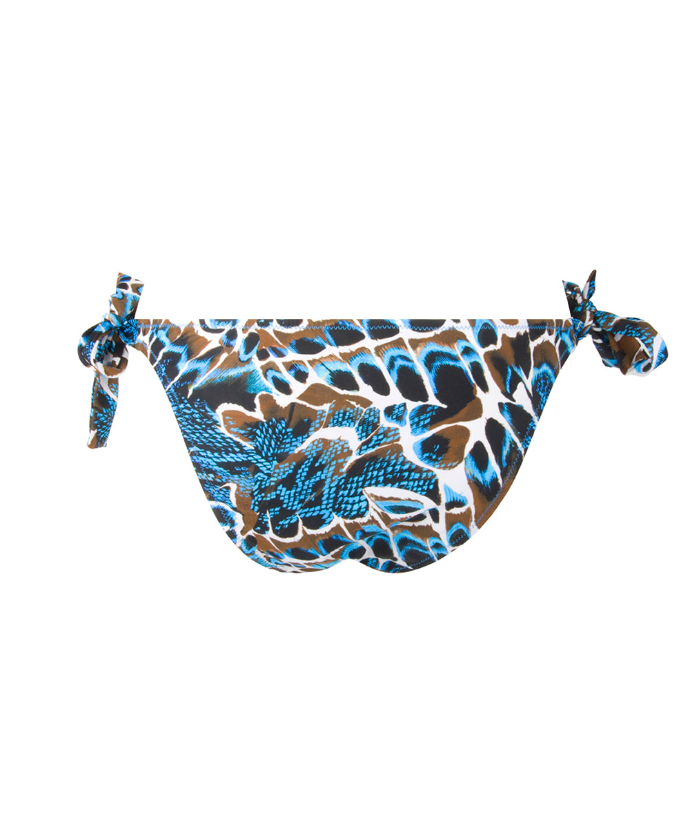 Maillot de bain slip à nouettes bikini L'Anima Bleue peau bleue Antigel Bain EBB0144-PB