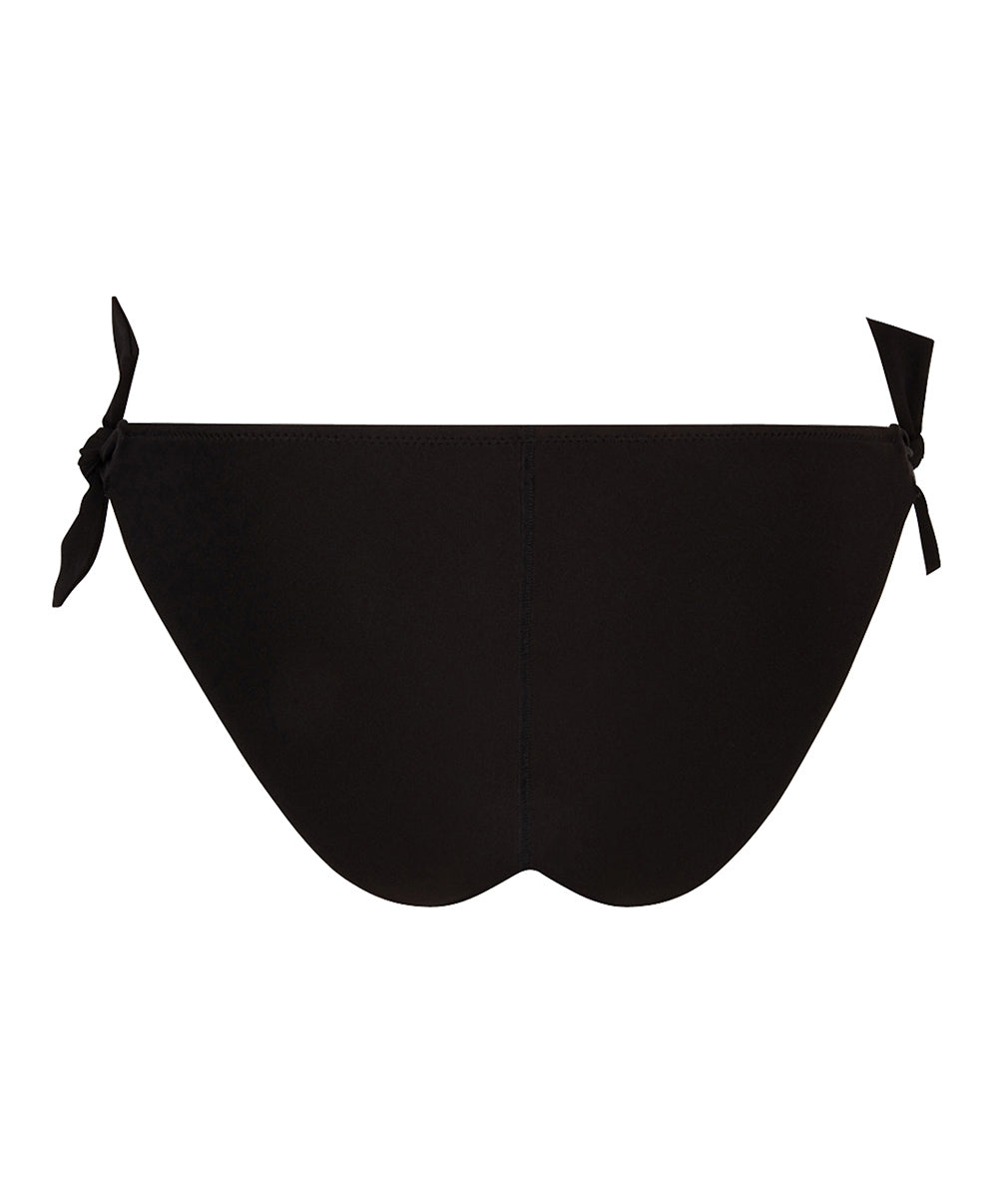 Maillot de bain slip à nouettes bikini La Muse Dentelle noir Antigel Bain EBB0106-NO 10