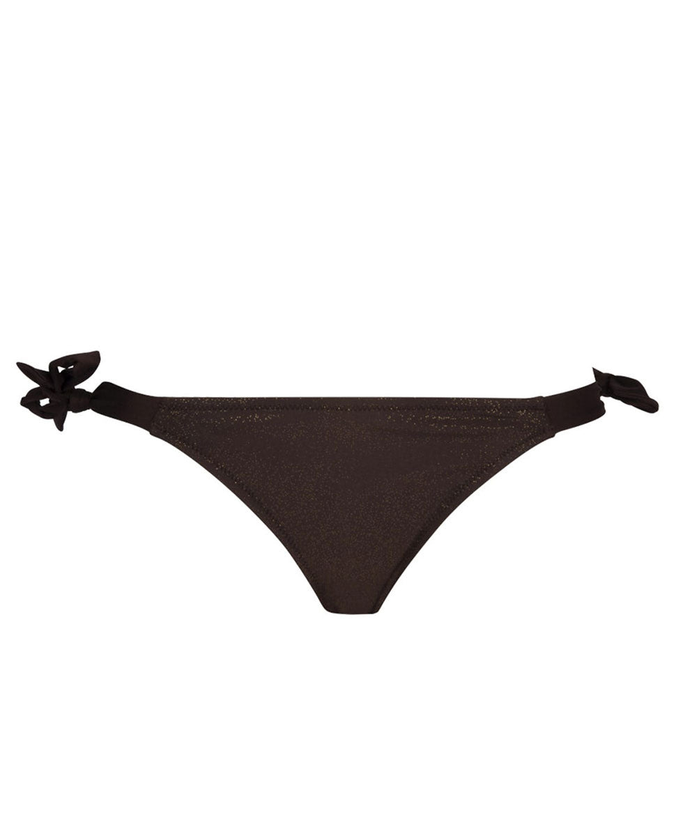 Maillot de bain slip à nouettes bikini La Starlette star marron Antigel Bain EBB0105-SM 10