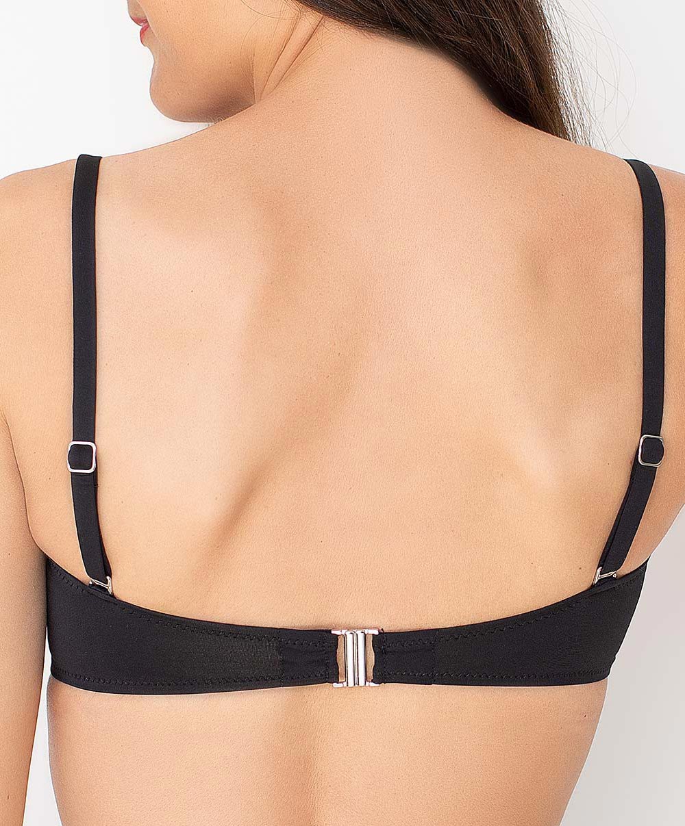 Soutien-gorge de bain bandeau souple La Double Mix noir Antigel Bain EBA7050-NO fashion