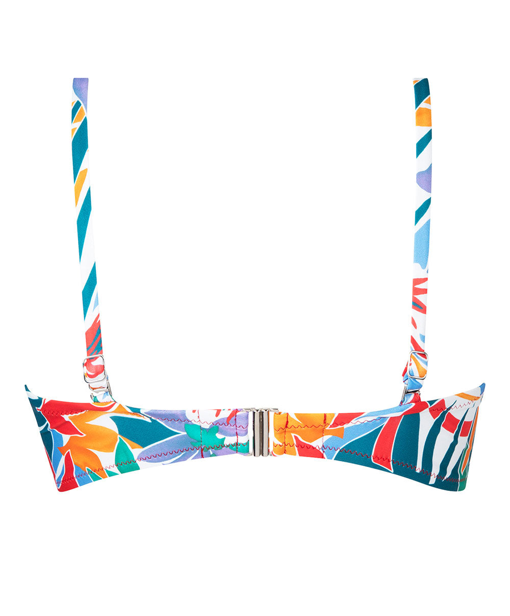 Soutien-gorge de bain souple bandeau La Flaneuse papiers découpés multicolore Antigel Bain FBB7467-PD 100