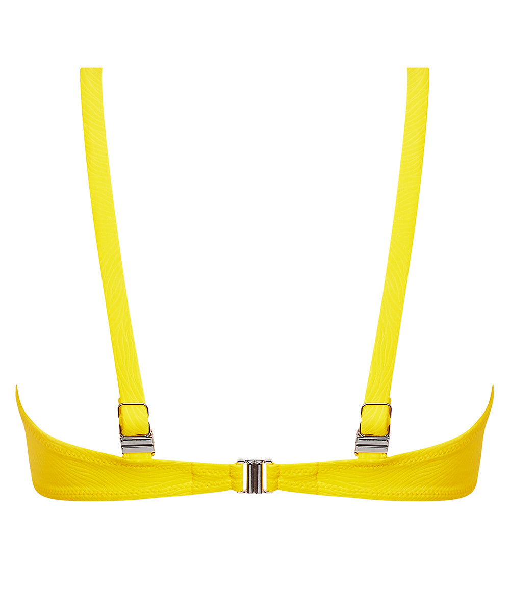 Maillot de bain triangle armatures La Muse des Vagues jaune Antigel Bain FBB3226-JA 100