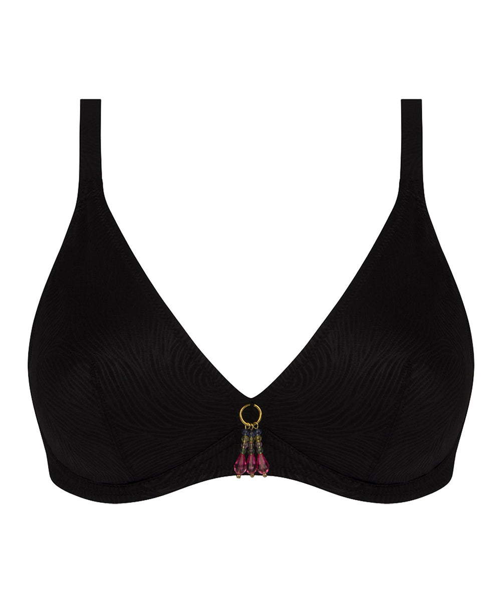 Maillot de bain triangle armatures La Muse des Vagues noir Antigel Bain FBB3226-NO