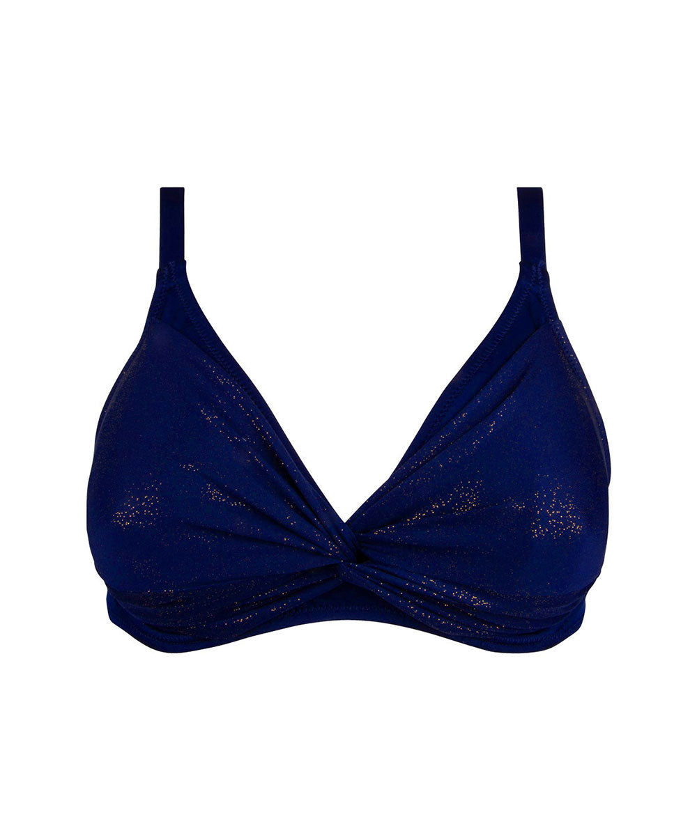 Maillot de bain triangle armatures La Starlette star bleu Antigel Bain FBB3205-SB 10