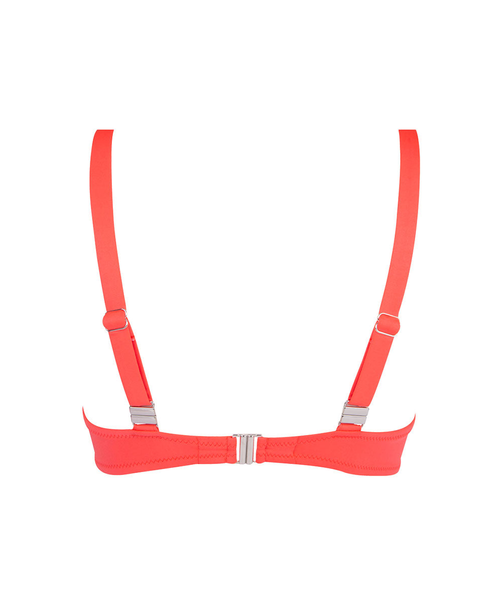 Maillot de bain triangle armatures La Starlette star corail Antigel Bain FBB3205-SC 10