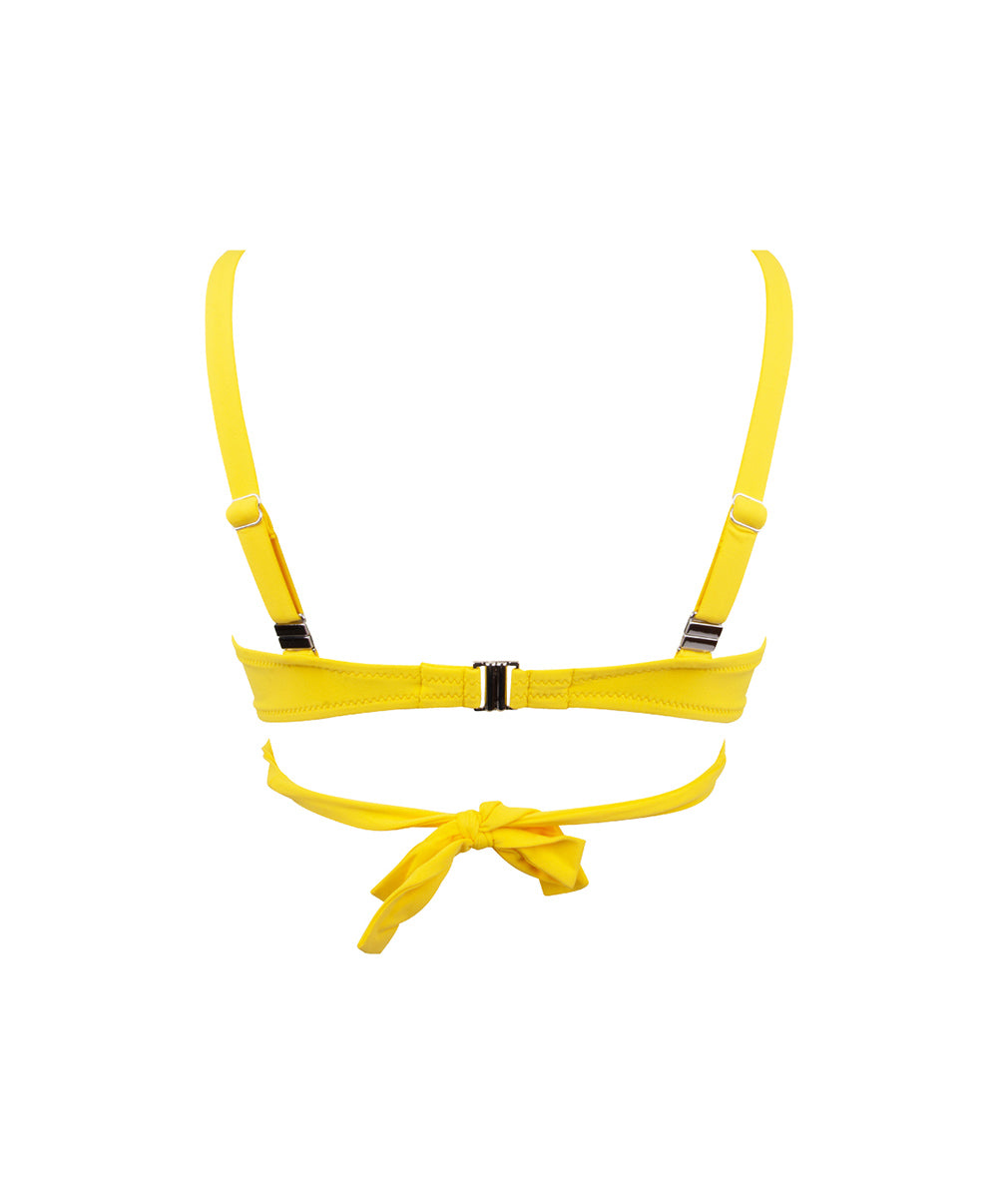 Maillot de bain triangle armatures La Chiquissima jaune Antigel Bain FBB3214-MS 10