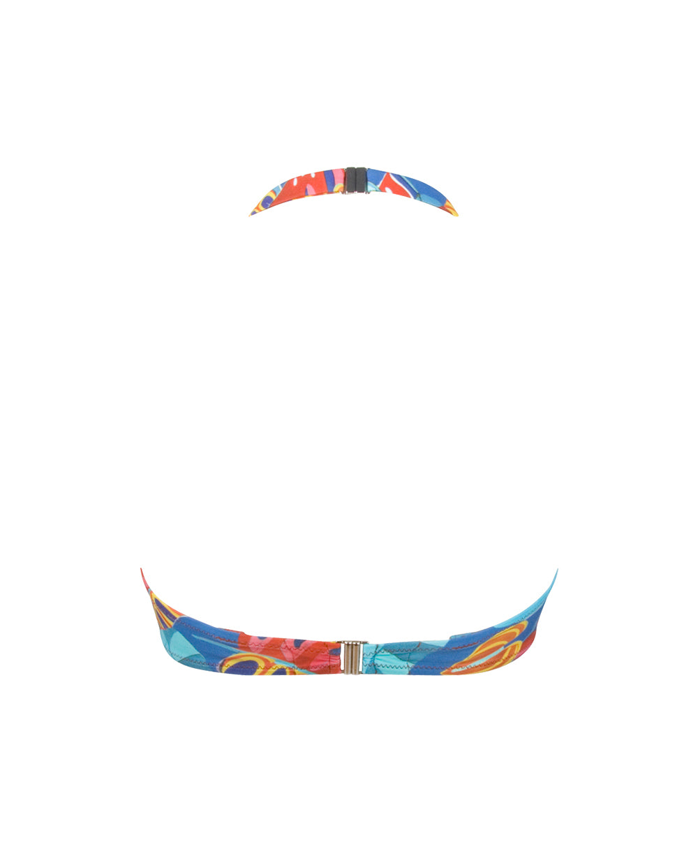 Maillot de bain triangle armatures La Foglia Antigel ciel feuillage Antigel Bain FBB3254-CF 10