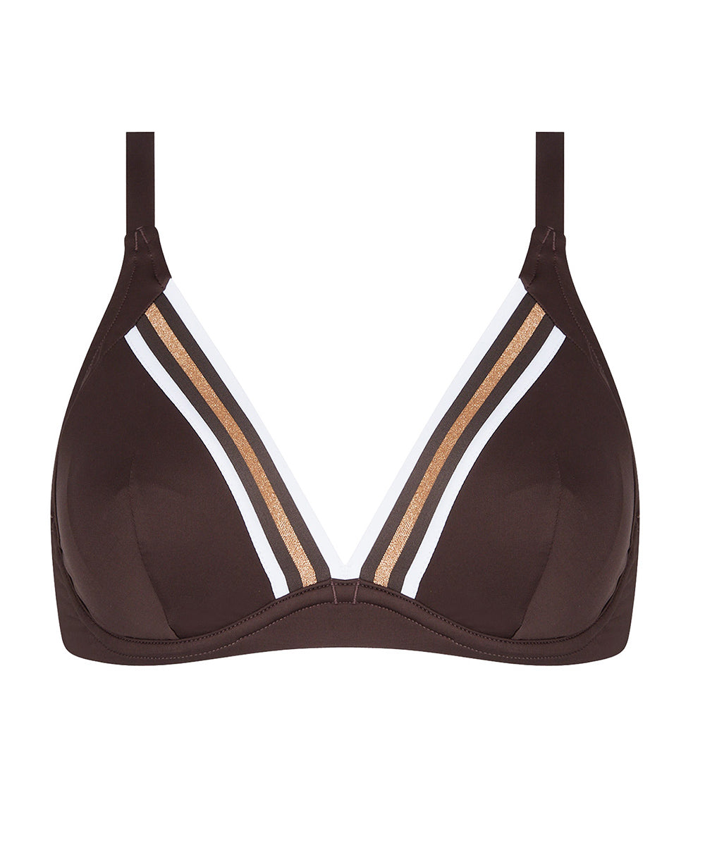 Maillot de bain triangle avec armatures Lise Charmel bain Énergie Nautique taupe ABA2535-TN