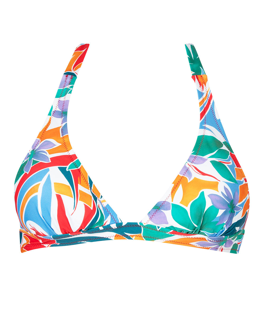 Maillot de bain triangle mousse La Flaneuse papiers découpés multicolore Antigel Bain EBB2767-PD