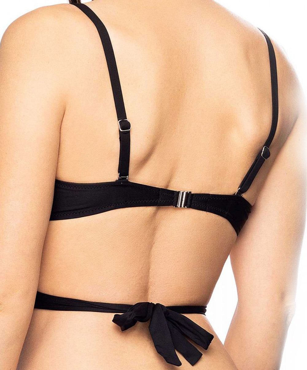 Maillot de bain triangle mousse sans armatures La Chiquissima noir Antigel Bain EBB2714-NO 5