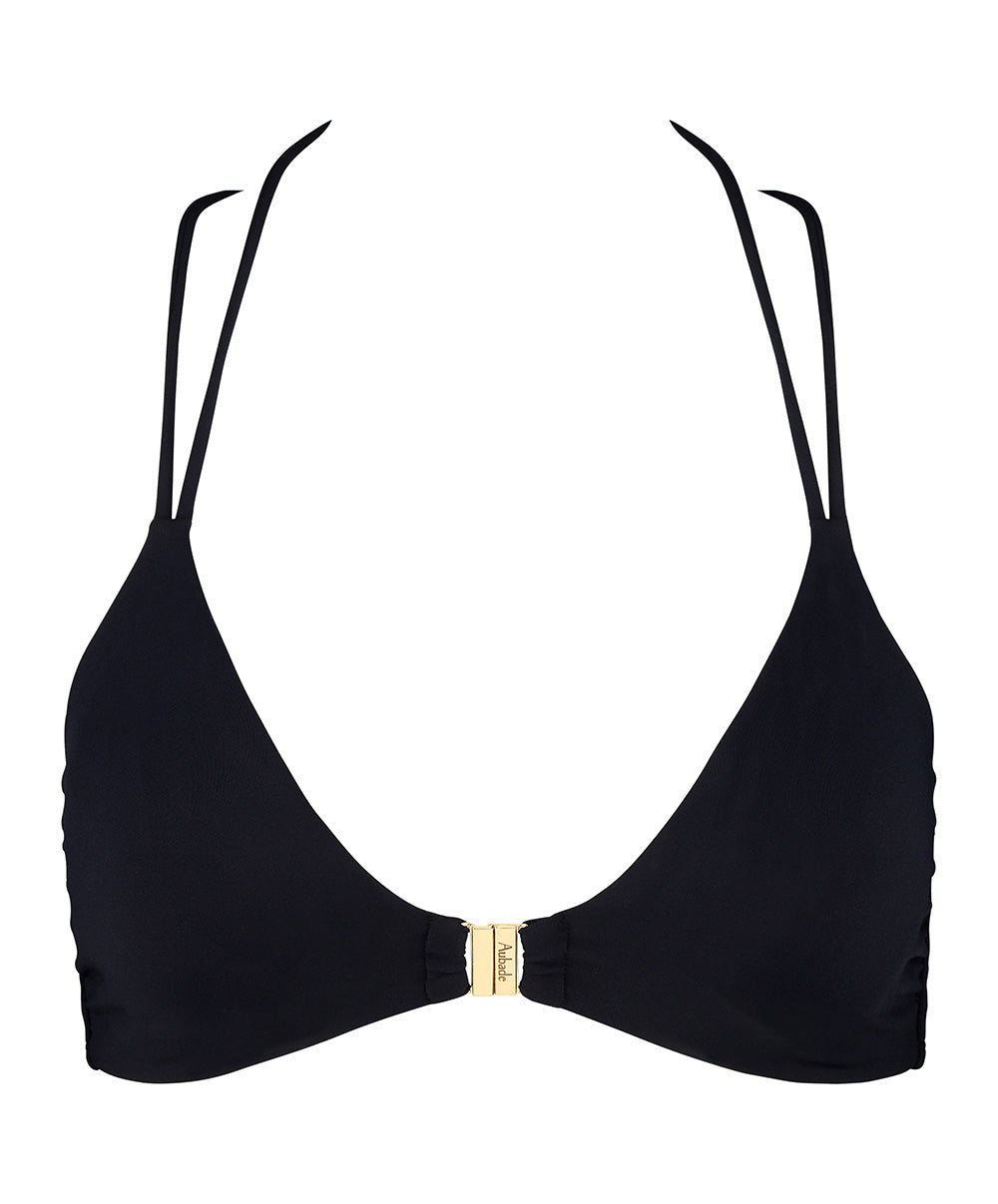 Maillot de bain triangle sans armatures Aubade Bain Secret Laguna noir 2T10-NOIR