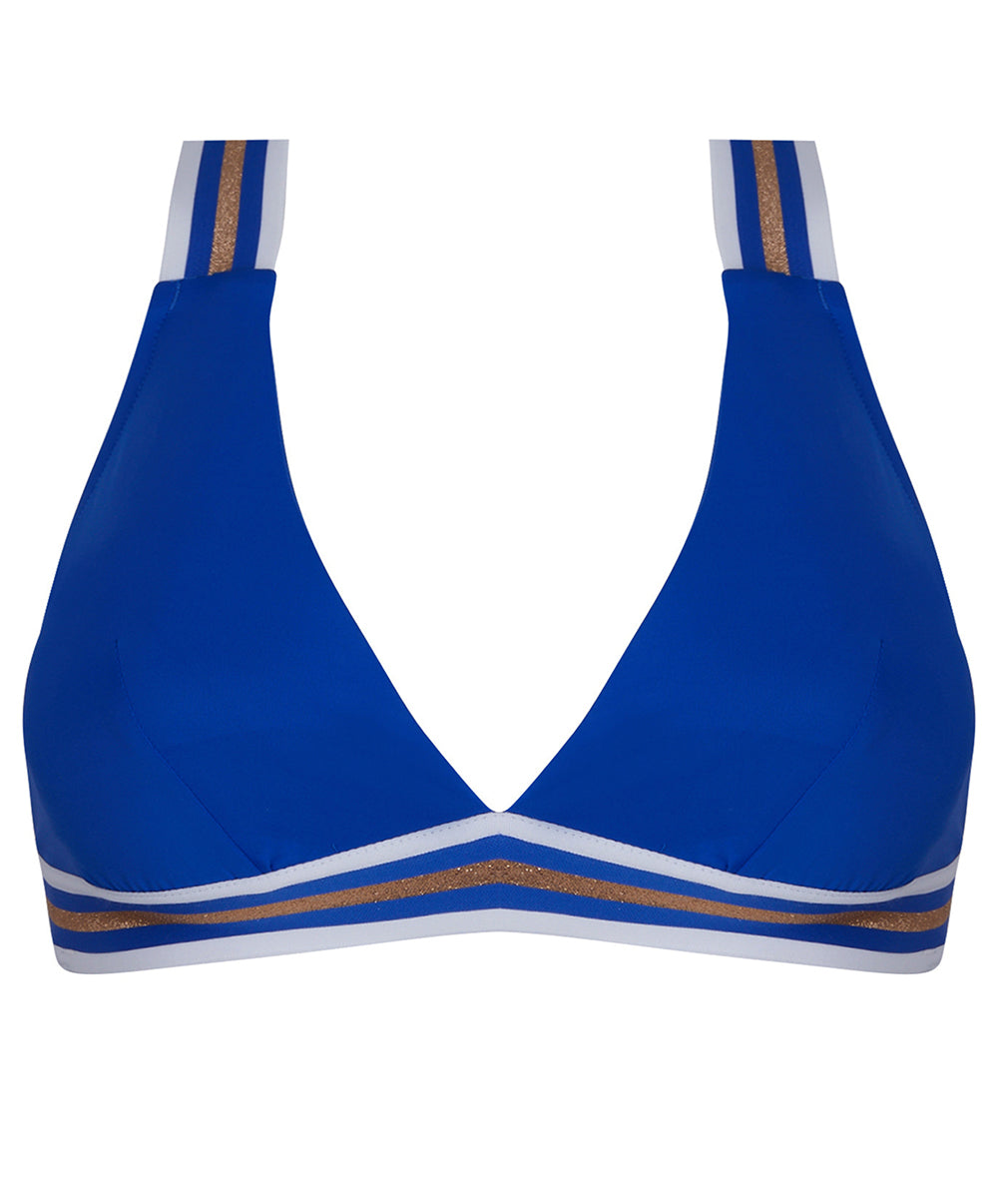 Maillot de bain triangle sans armatures Lise Charmel bain Énergie Nautique surf bleu ABA2035-SN