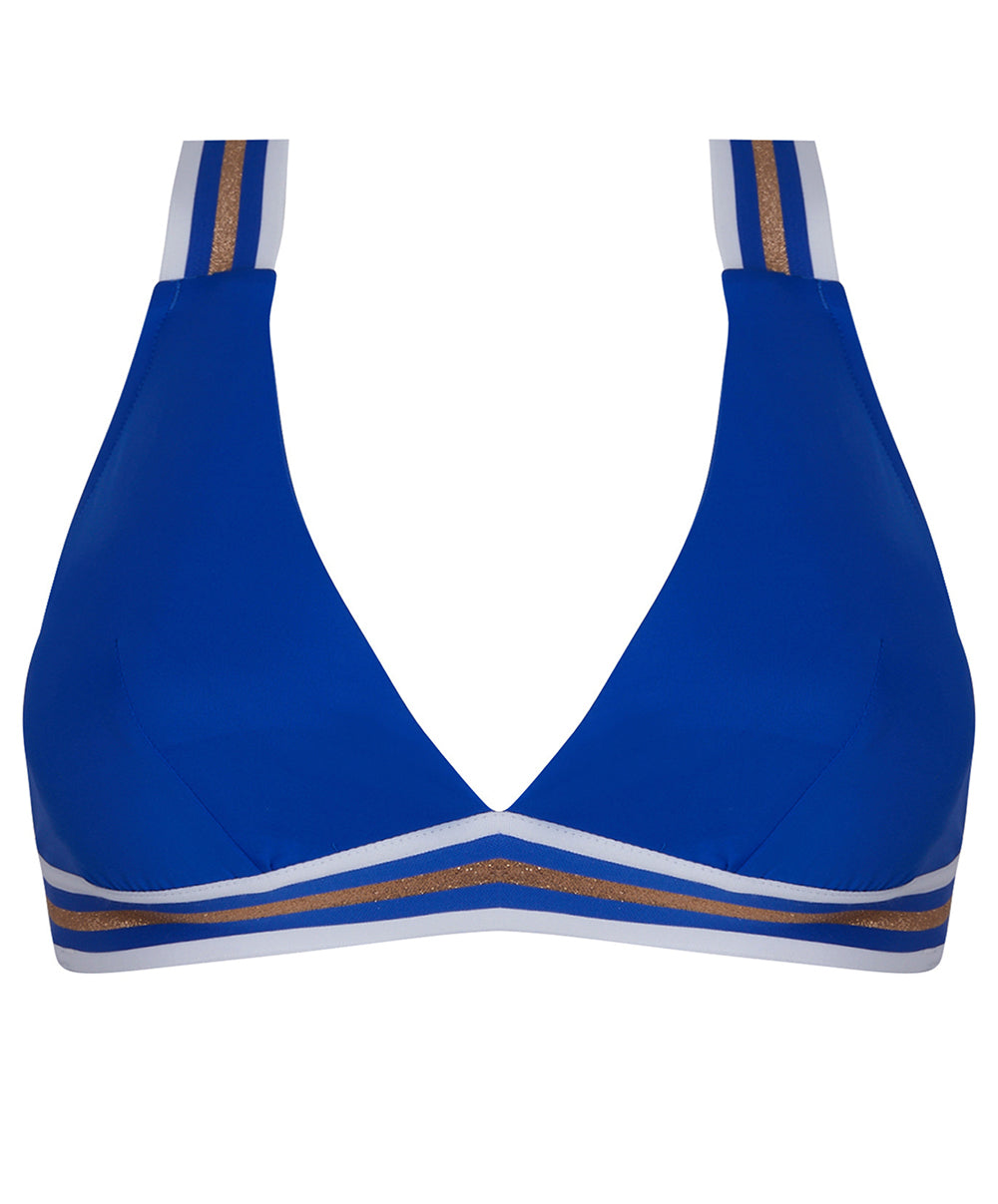 Maillot de bain triangle sans armatures Lise Charmel bain Énergie Nautique surf bleu ABA2035-SN