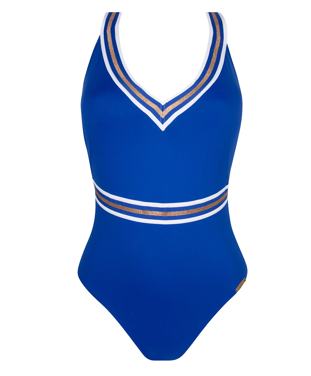 Maillot de bain une pièce dos nageur Lise Charmel bain Énergie Nautique surf bleu ABA9235-SN 100
