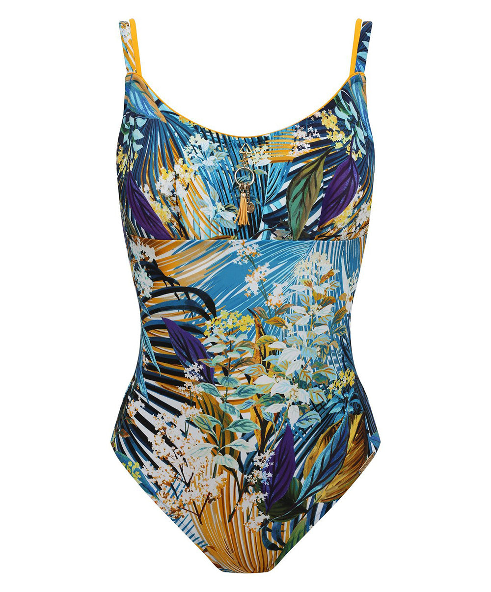 Maillot de bain une pièce avec armatures Lise Charmel bain Evasion Jungle aqua ABB6256-JA