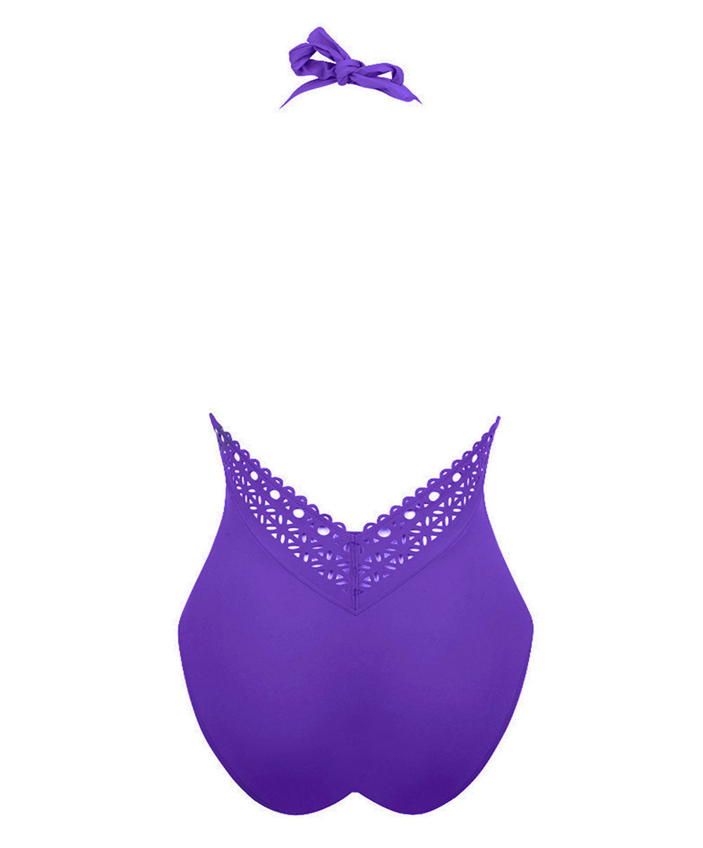 Maillot de bain une pièce dos nu Lise Charmel bain Ajourage Couture iris ABA9815-IC 100