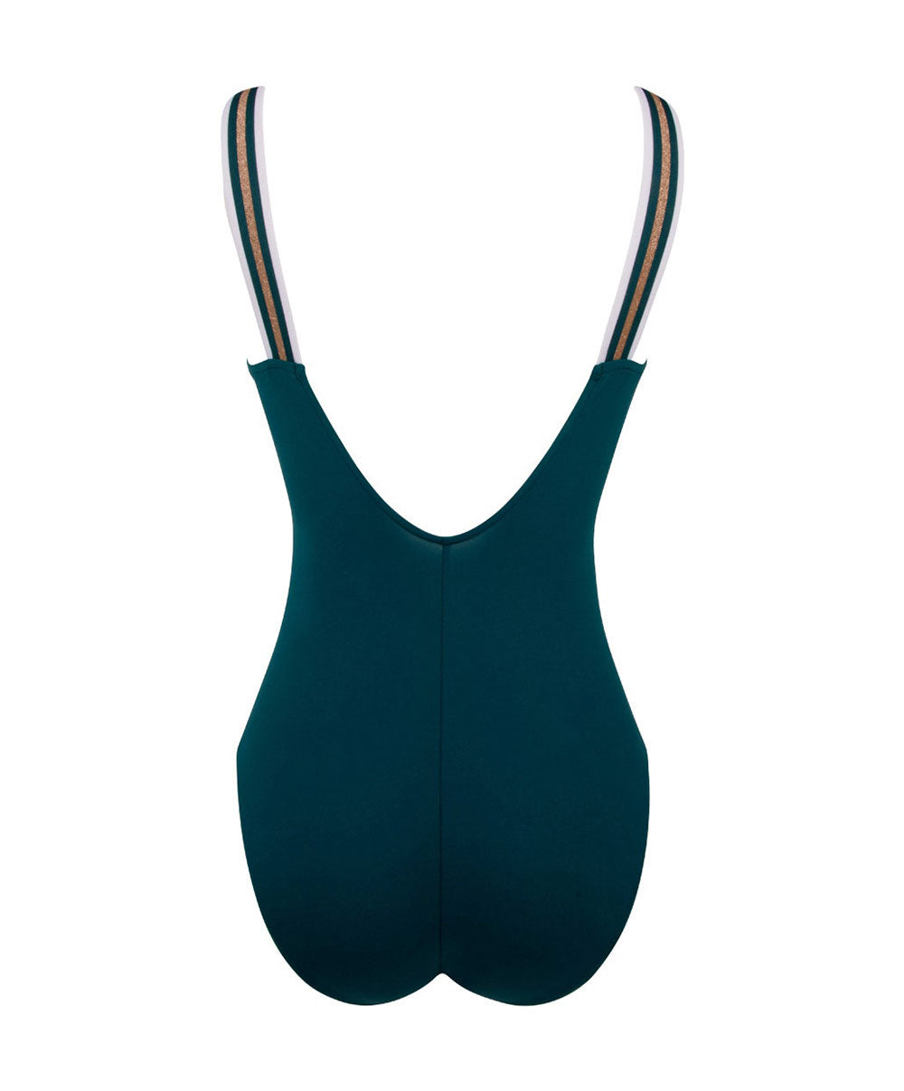 Maillot de bain une pièce dos ouvert Lise Charmel bain Énergie Nautique pacifique ABA6935-PN