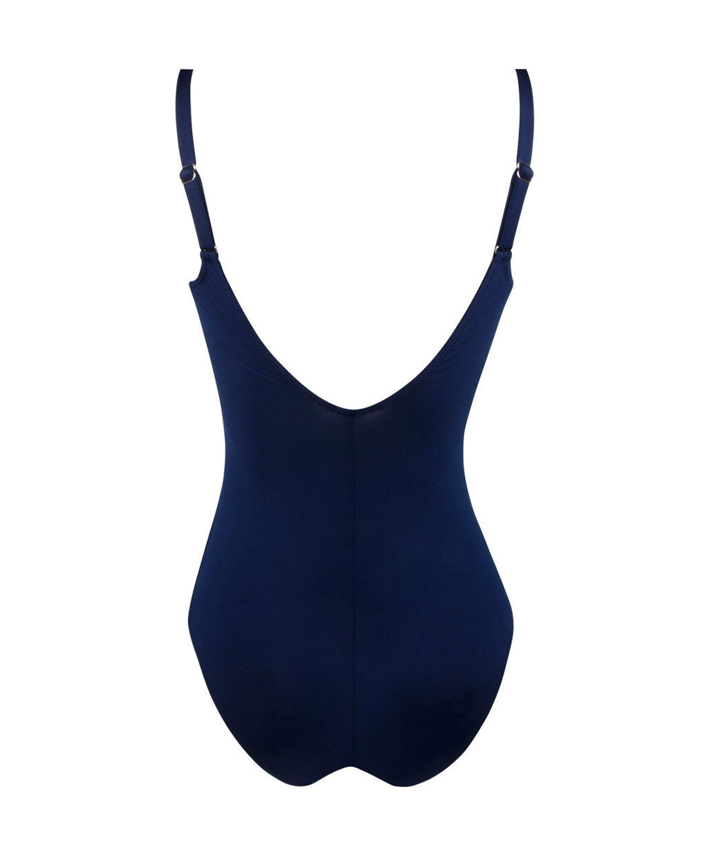 Maillot de bain une pièce maintien avec armatures La Starlette star bleu Antigel Bain FBB6205-SB
