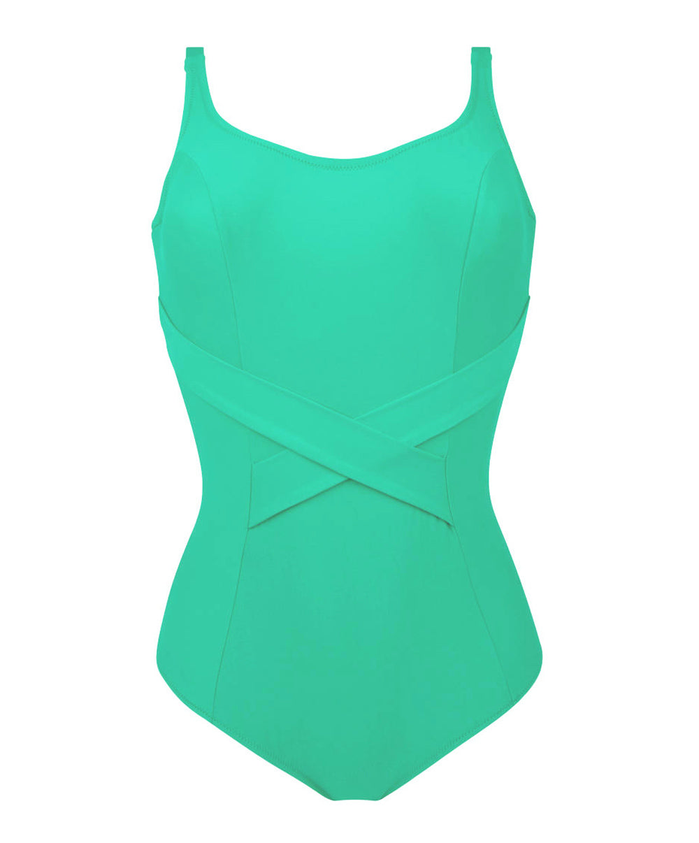Maillot de bain une pièce maintien avec armatures La Chiquissima émeraude Antigel Bain FBB6214-MD 1