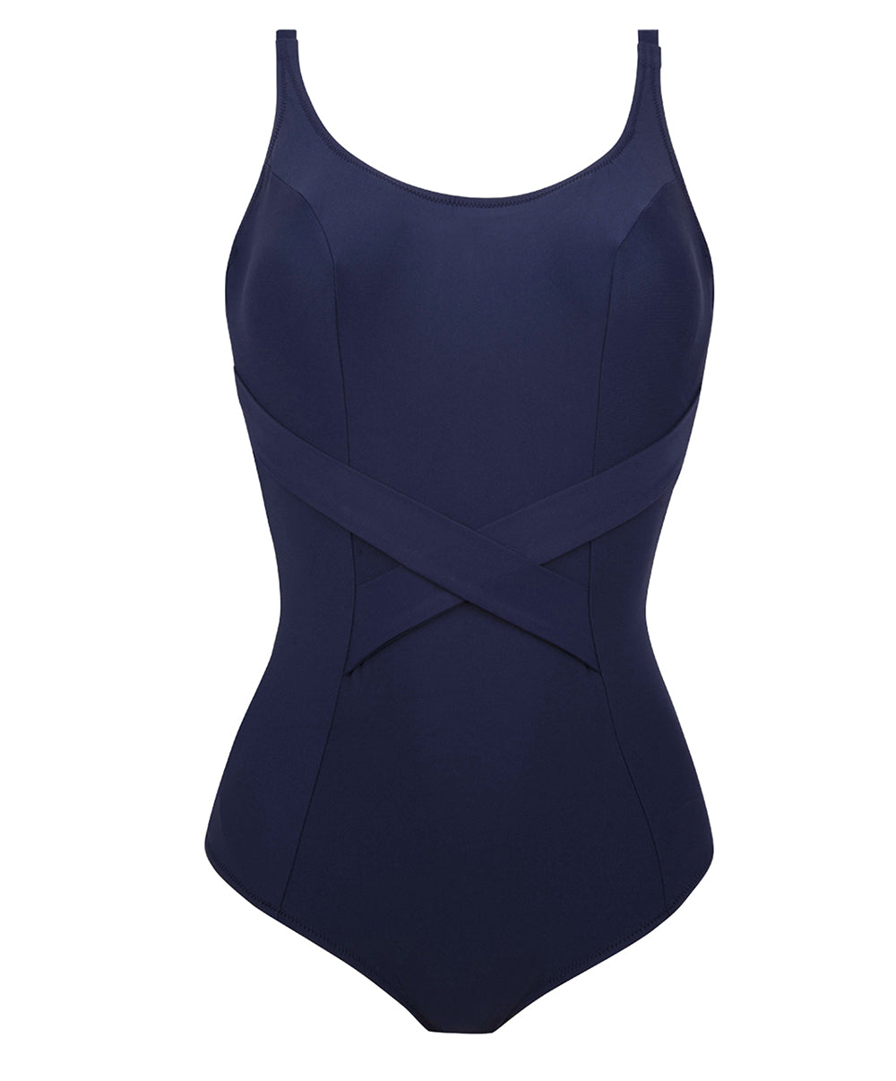 Maillot de bain une pièce maintien avec armatures La Chiquissima marine Antigel Bain FBB6214-MM 1