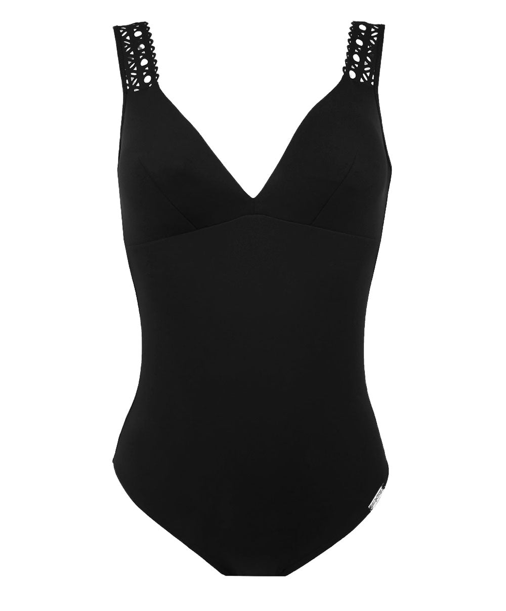 Maillot de bain une pièce dos ouvert Lise Charmel bain Ajourage Couture noir ABA6915-NO 5