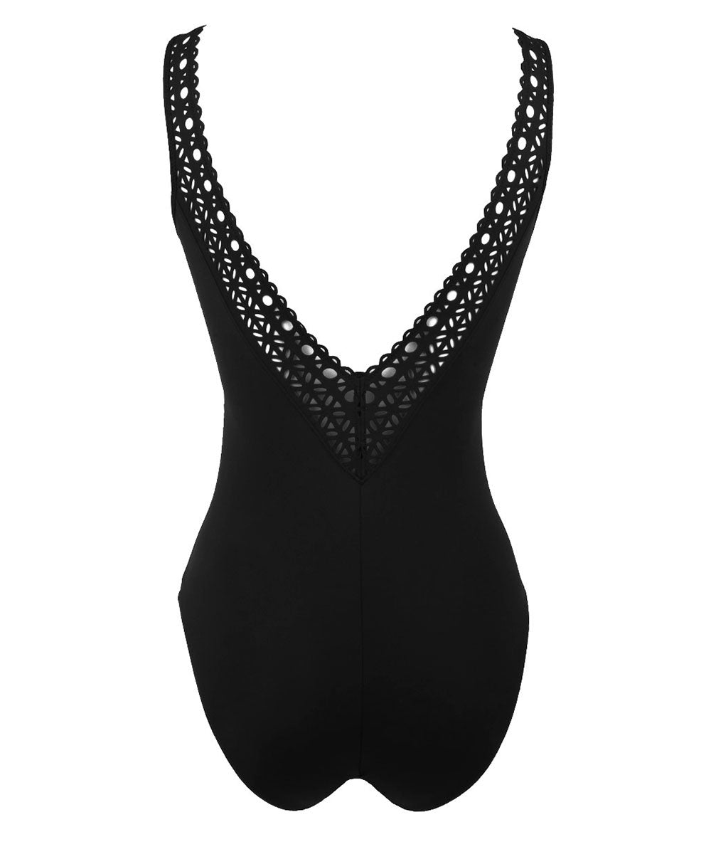 Maillot de bain une pièce dos ouvert Lise Charmel bain Ajourage Couture noir ABA6915-NO 6