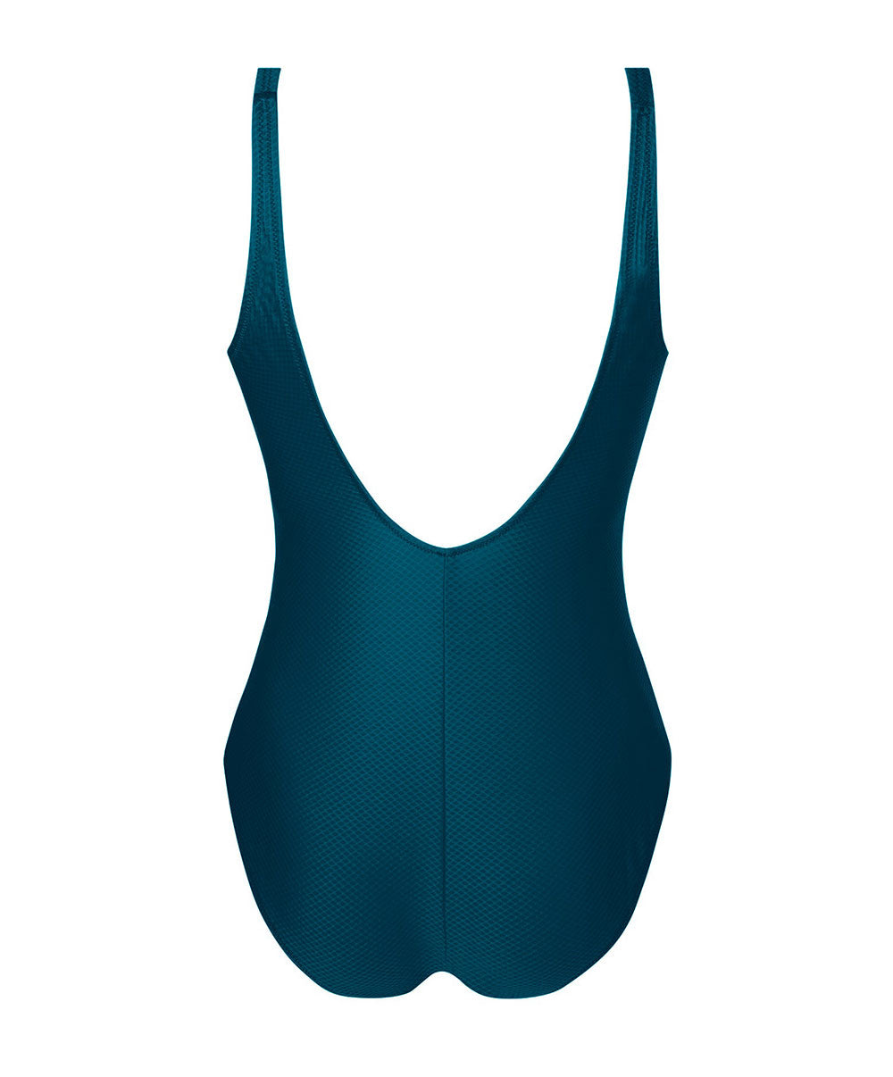 Maillot de bain une pièce maintien sans armatures La Vogueuse vert vogue Antigel Bain FBB9207-VV 2