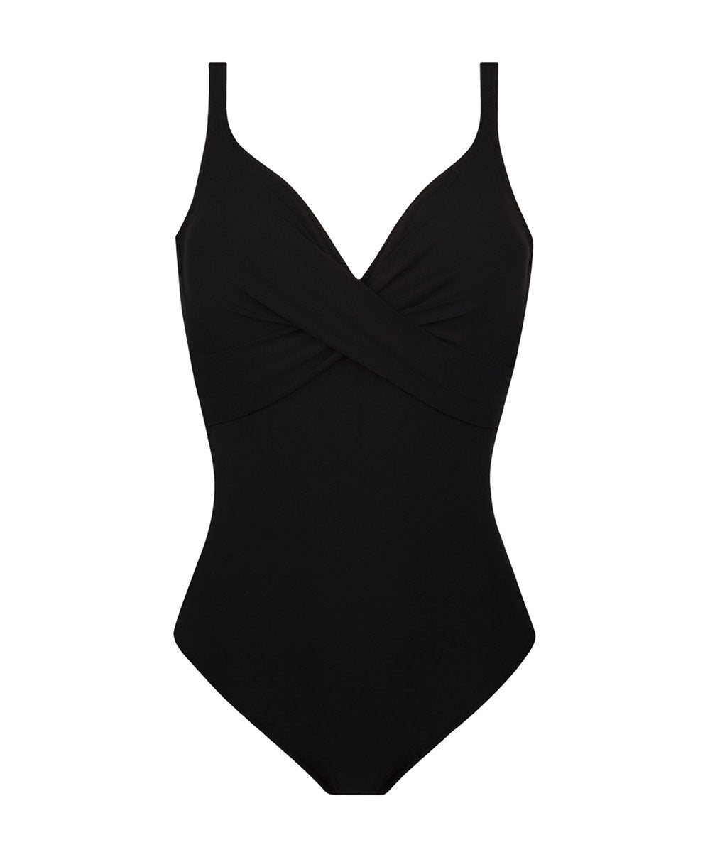Maillot de bain une pièce maintien sans armatures La Chiquissima noir Antigel Bain FBB9214-NO 1