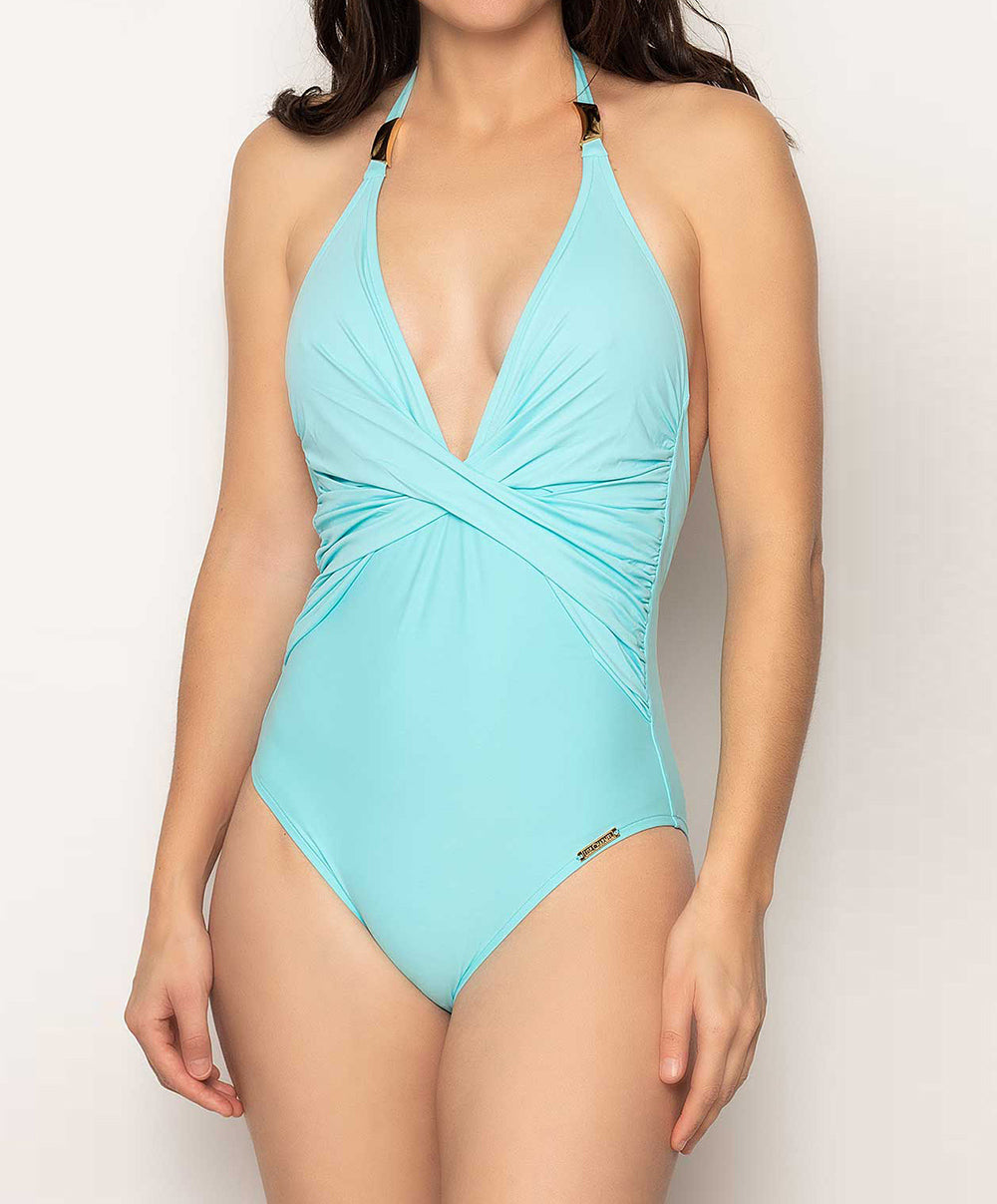 Maillot de bain une pièce nageur dos nu Lise Charmel bain Déesse lagon sorbet ABB9739-SL