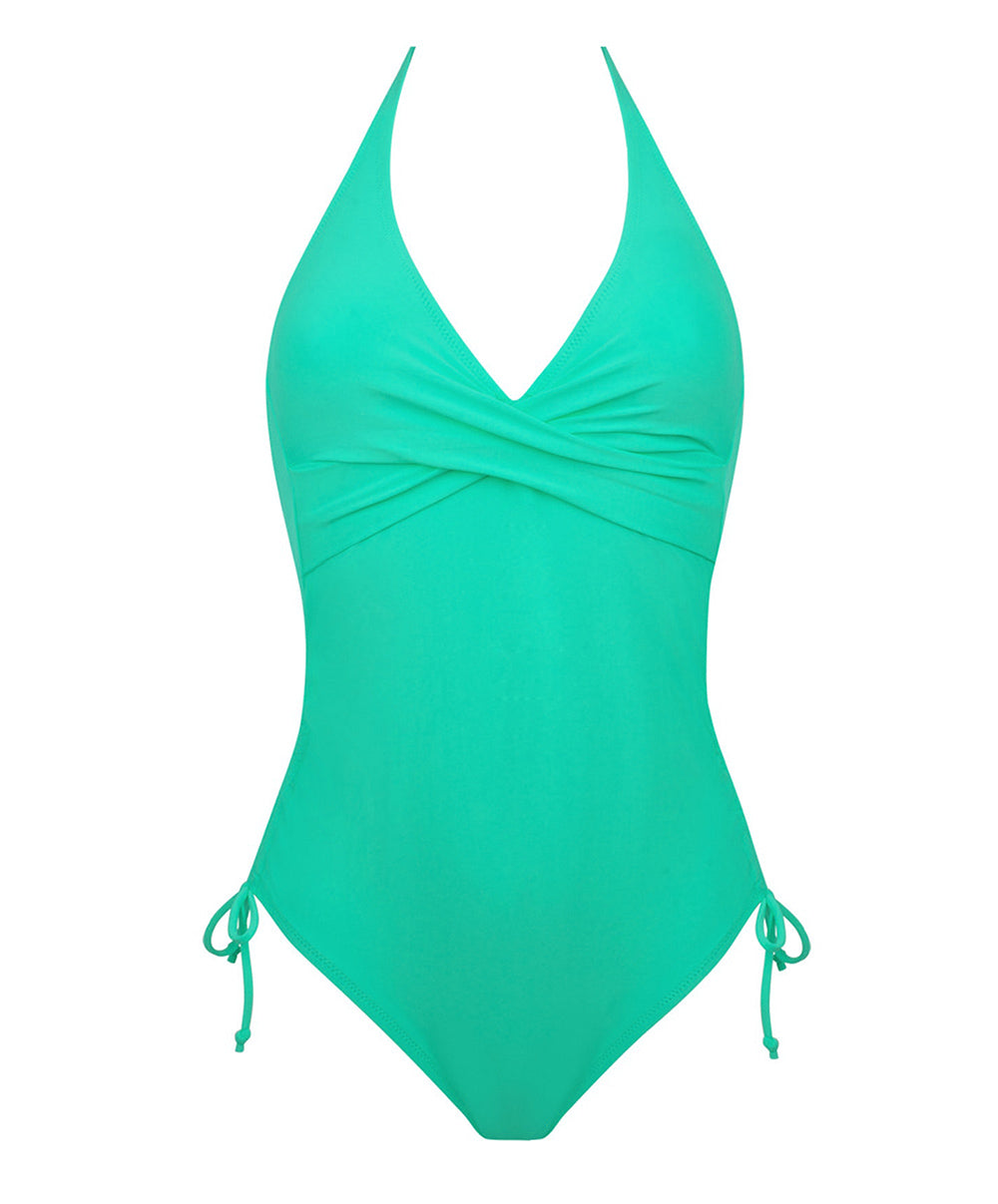 Maillot de bain une pièce séduction dos plongeant La Chiquissima émeraude Antigel Bain EBB9814-MD 4