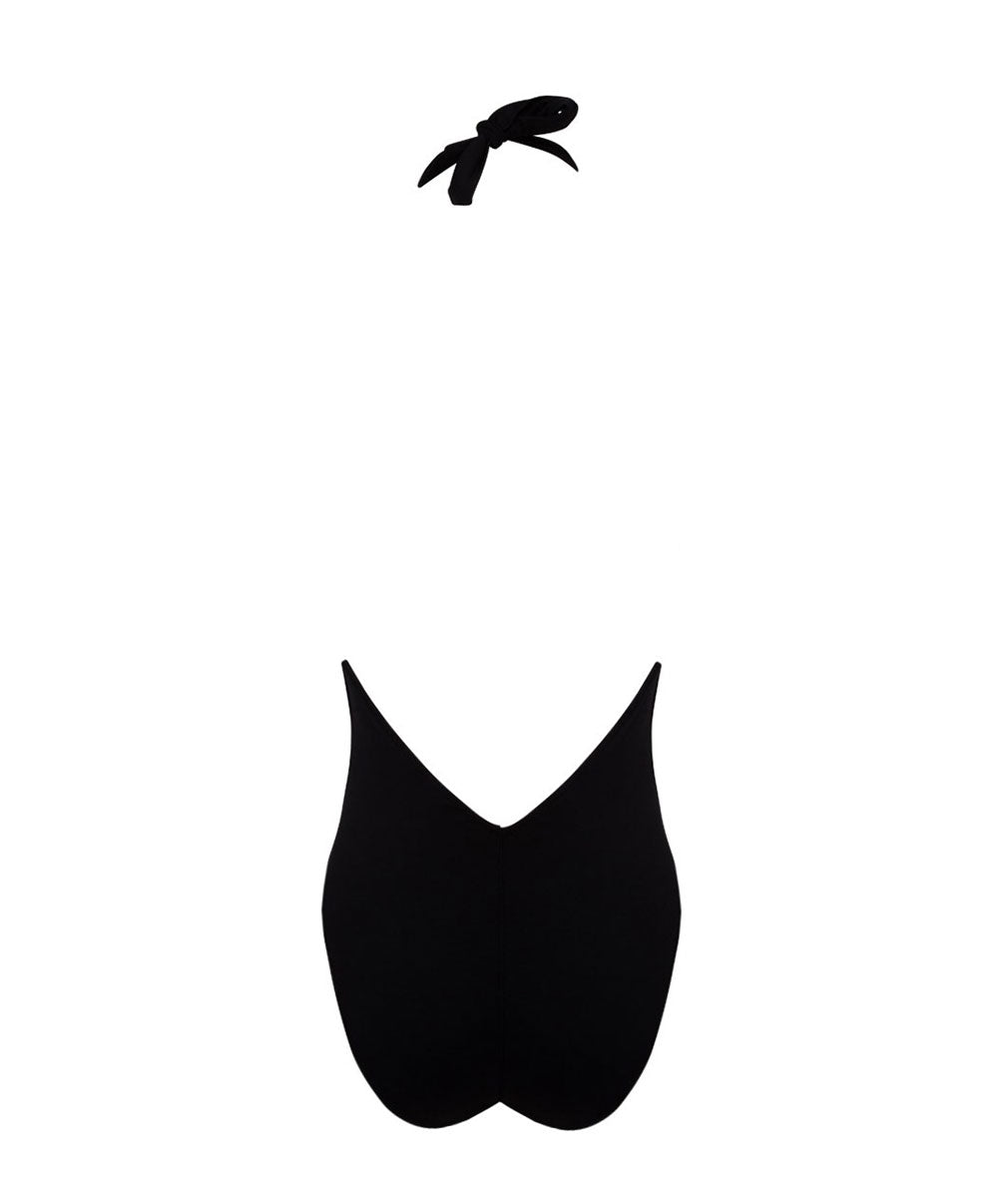 Maillot de bain une pièce séduction dos nu Lise Charmel bain Sublime Drapé noir ABB9750-NO