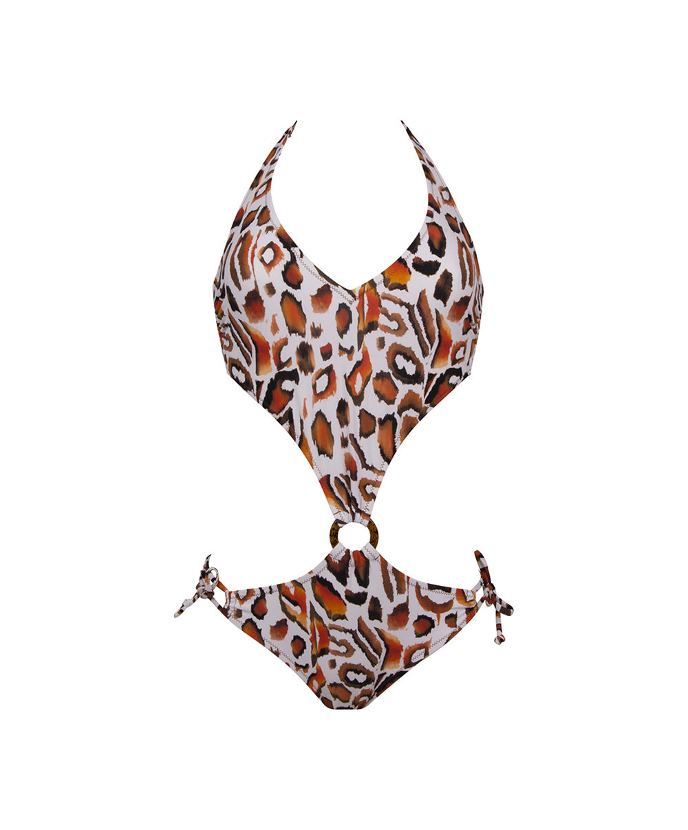 Maillot de bain une pièce trikini sexy "Séduction" Antigel Bain La Muse Féline panthère EBB9746-BF