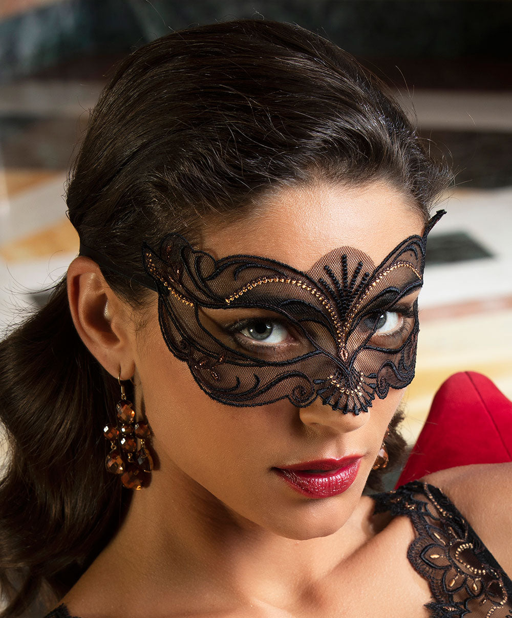 Masque sexy Lise Charmel Fauve Amour ambre panthère AIH9079-AP