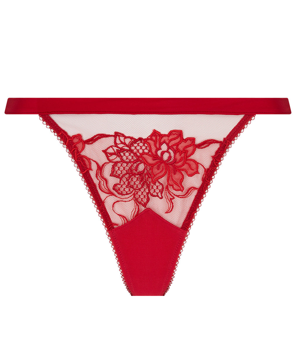 Mini-string sexy Lise Charmel Adorable en Sexy rouge effusion ACH0985-RE