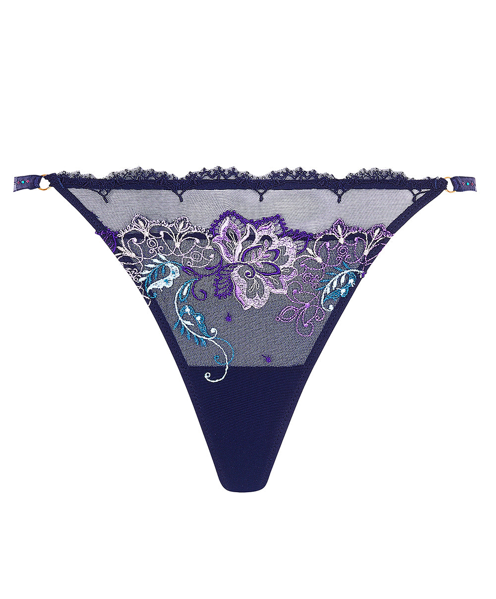 Mini-string sexy Lise Charmel Déesse Désirs mauve ACH0977-MD