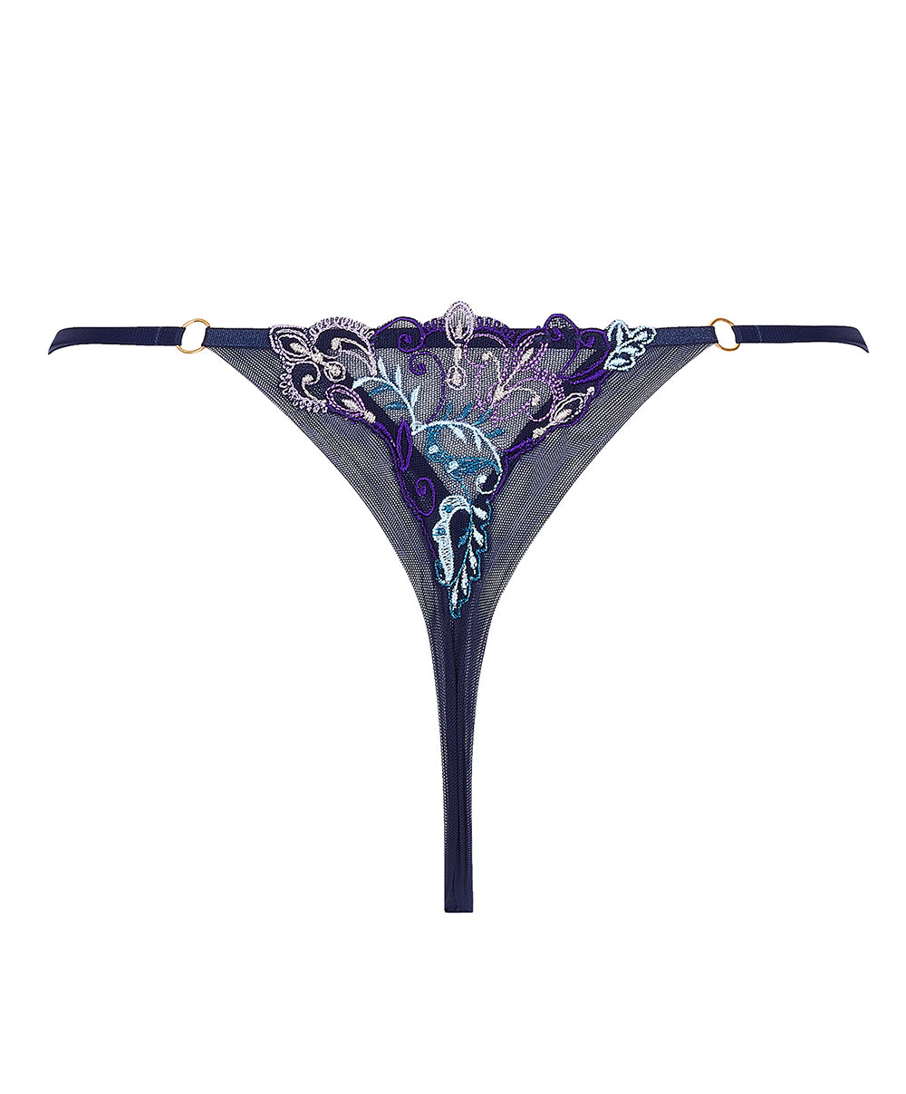 Mini-string sexy Lise Charmel Déesse Désirs mauve ACH0977-MD